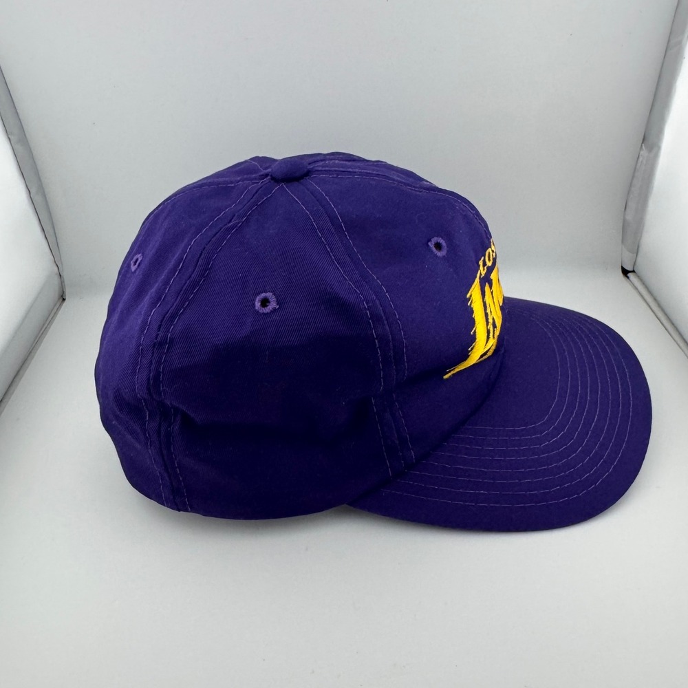 Los Angeles Lakers Script Sports Specialties Hat Purple Vintage Snapback NBA Cap - Picture 2 of 8